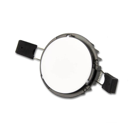 LED Einbaustrahler Sys-90 Basis ColorSwitch, dimmbarer Spot mit Dip-Schalter, 41mm Höhe, in Weiß.