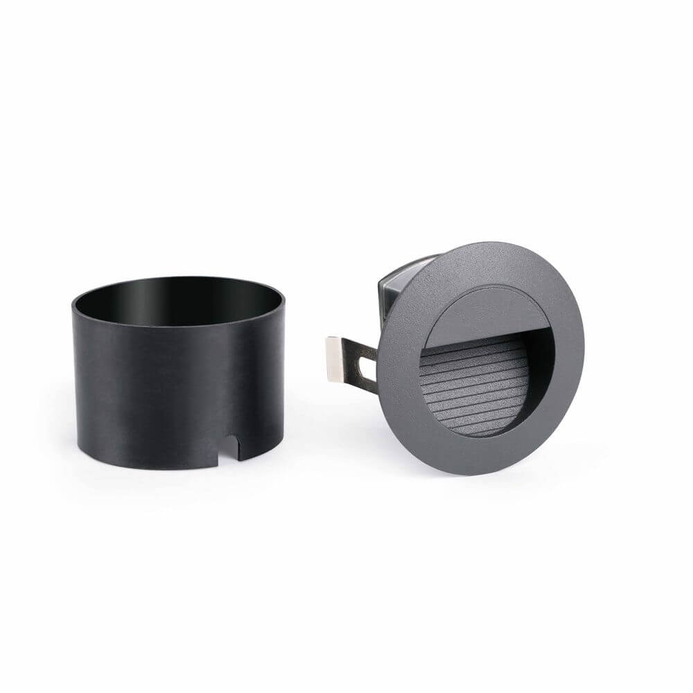 LED Einbauwandleuchte MINI RACING 4000K IP44 Dunkelgrau Zubehörteile in Dunkelgrau.