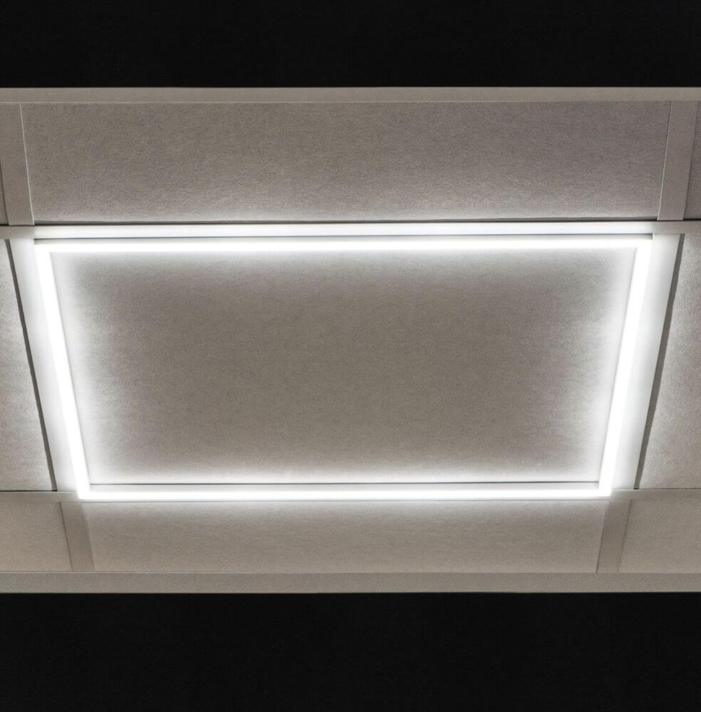 LED -insertirunko OdenwaldDeckelle 62 x 62 cm neutraali valkoinen