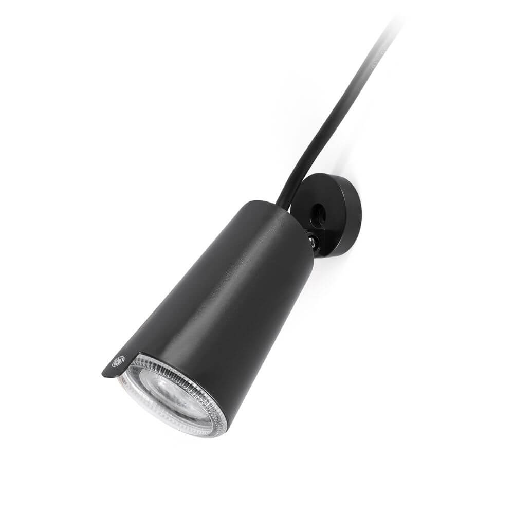LED Gartenspot TONI mit Erdspieß IP65 Schwarz Küstenleuchte an Wandmontage, dekorative Außenbeleuchtung.