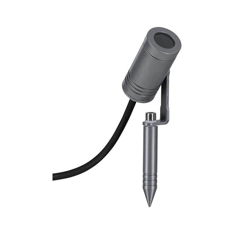 LED Projecteur de jardin Radix gris IP65 - spot de jardin orientable avec 5,5 watts et IP65 protection.