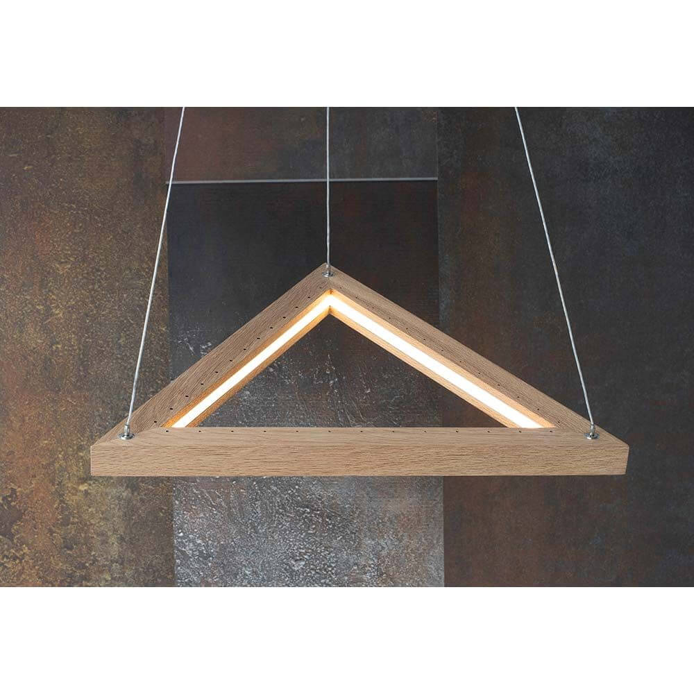 LED Hängelampe Legno 1680lm Eiche-Geölt im modernen Design mit warmem Licht.