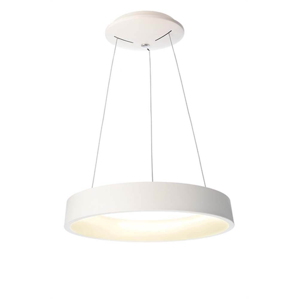 LED Hängelampe Loop 60cm Ring 1800lm Dimmbar Warmweiß - moderne Hängeleuchte mit minimalistischem Design