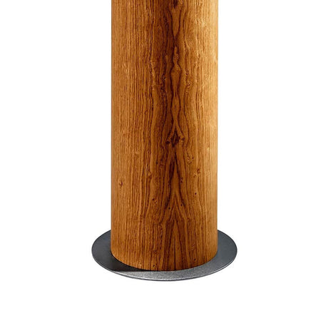 LED tre gulvlampe Lucerna 160 cm Tysk eik med rustikk fot i eiketre.