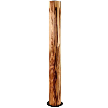 LED trestativlampe i tre Lucerna 160 cm Satin valnøtt i rustikt design med naturlig trefinér.