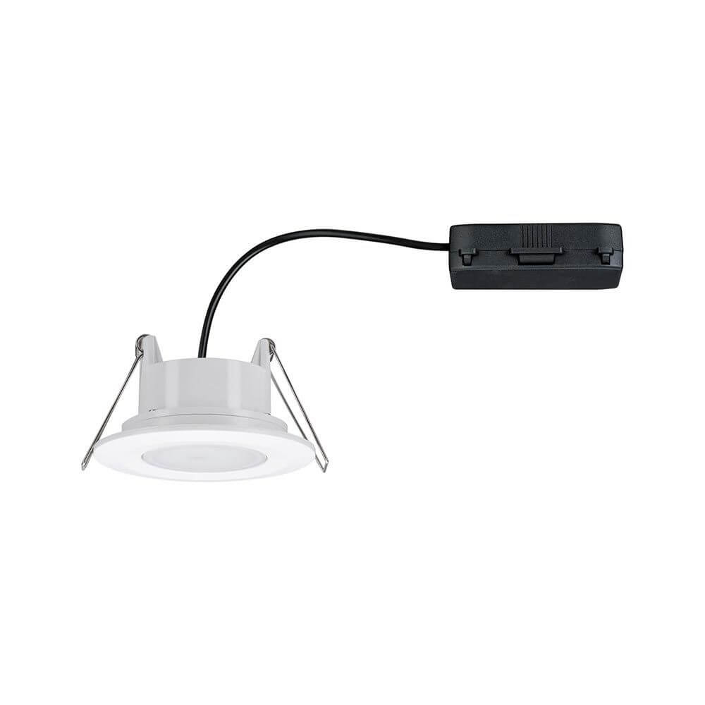LED Einbauleuchte Calla CCT Wärme-Dimmbar in Weiß, ideal für Feuchträume mit IP65 Schutz.