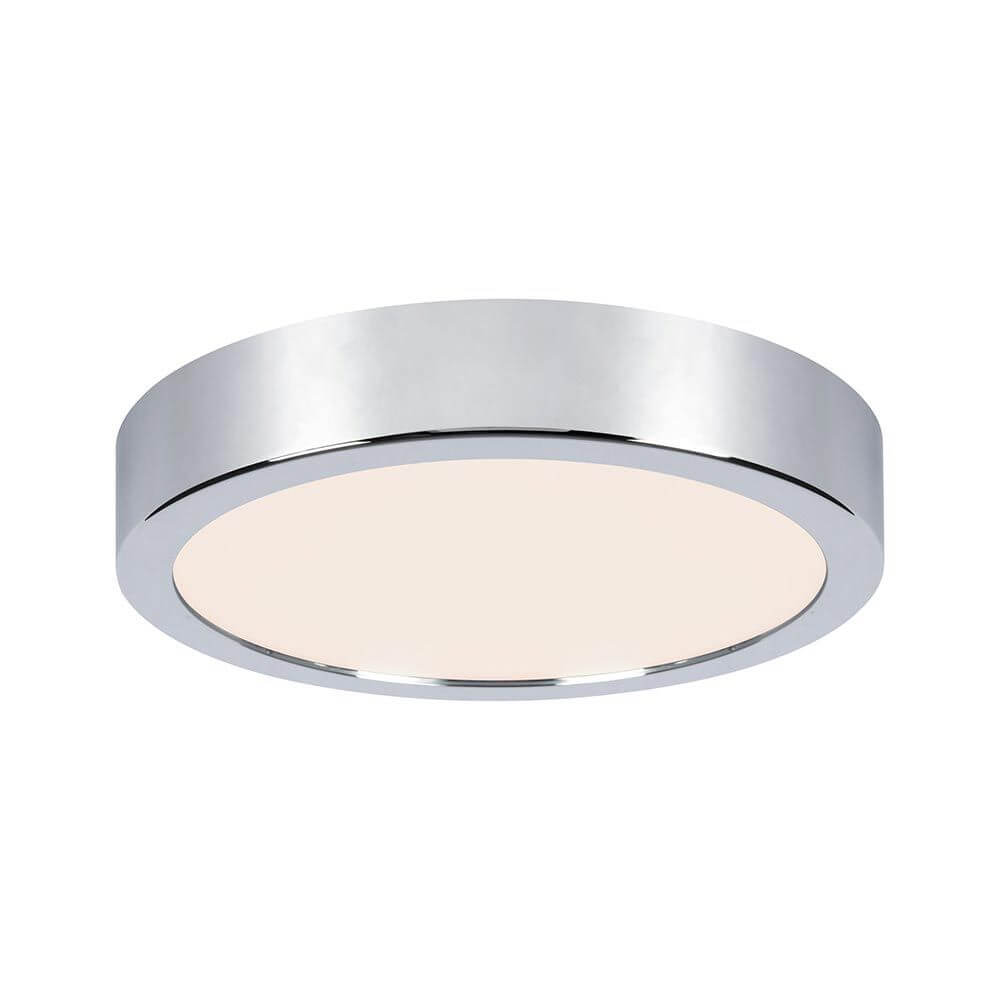 LED HomeSpa Panel Aviar Ø 22cm Chrom Phasen Dimmbar, modernes und elegantes Design, ideal für Feuchträume