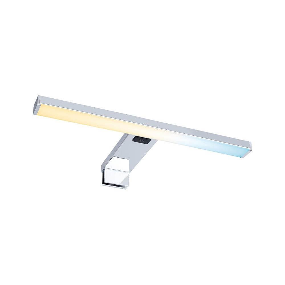 LED HomeSpa Spiegelleuchte Selo Weiß, Chrom mit Tunable White Funktion für Badezimmer und Feuchträume.