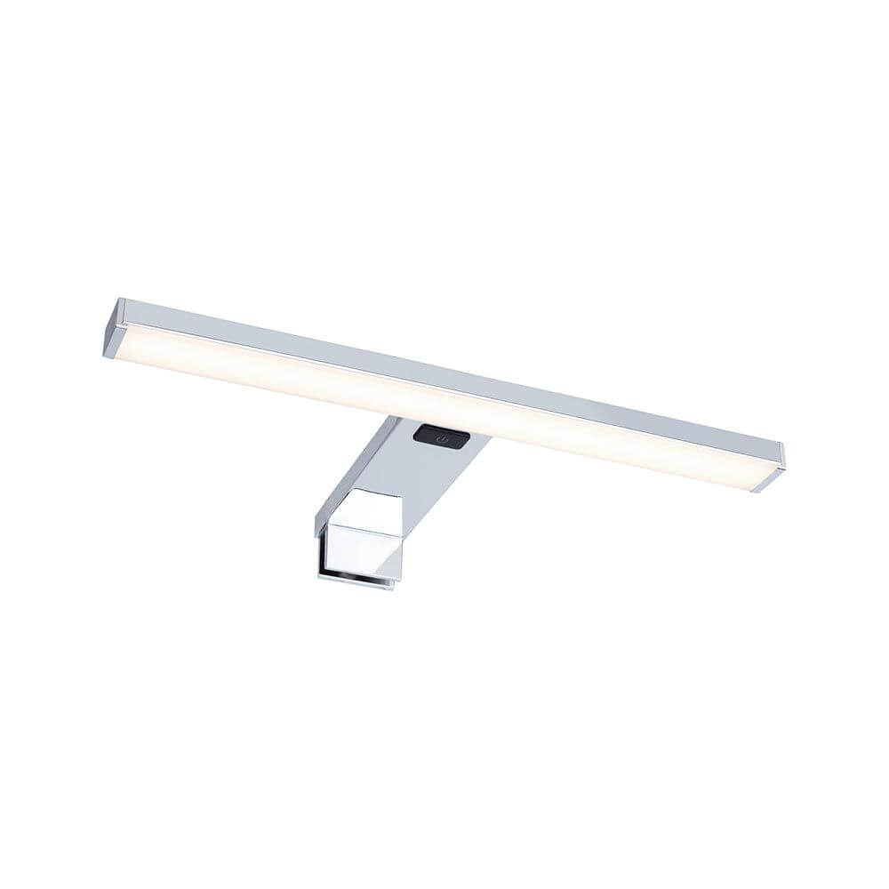 LED HomeSpa Spiegelleuchte Selo Weiß, Chrom - elegante Badezimmerbeleuchtung mit Tunable White Funktion und Spritzwasserschutz.