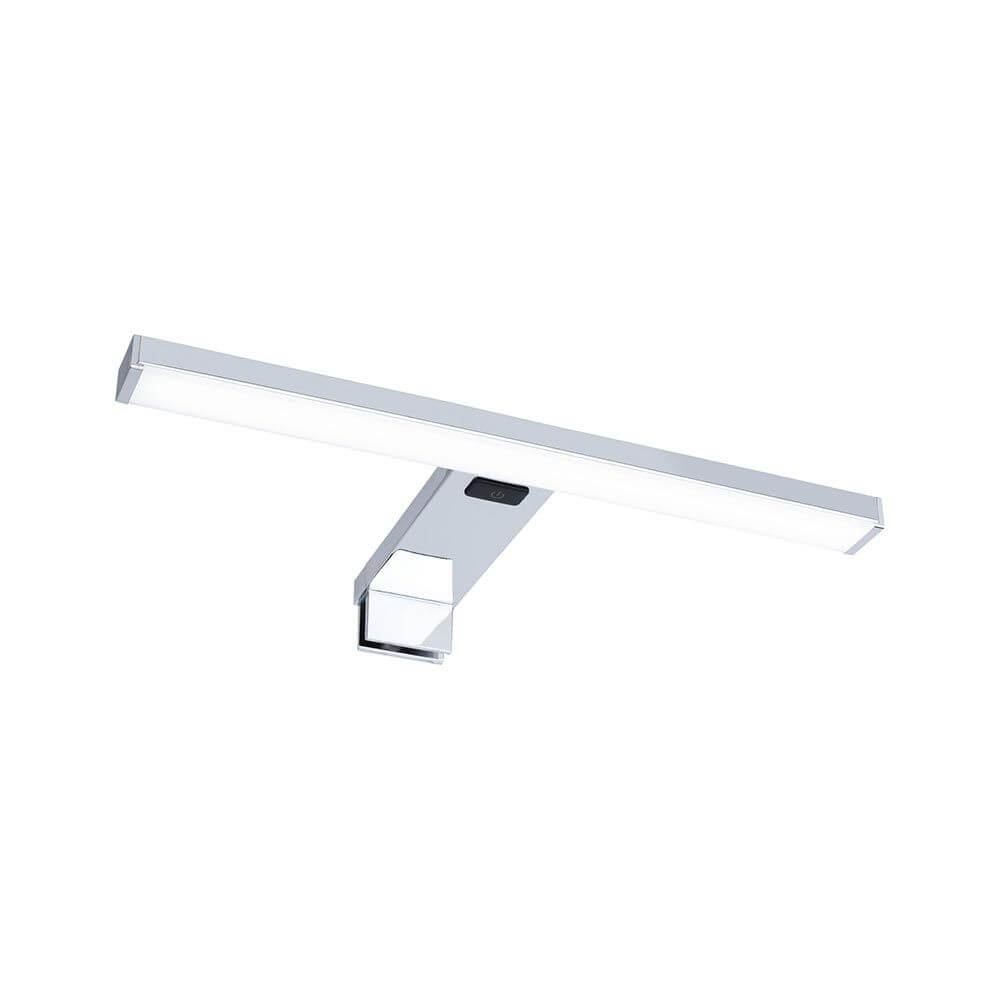 LED HomeSpa Spiegelleuchte Selo Weiß, Chrom für Badezimmer mit Spritzwasserschutz und Tunable White Funktion.