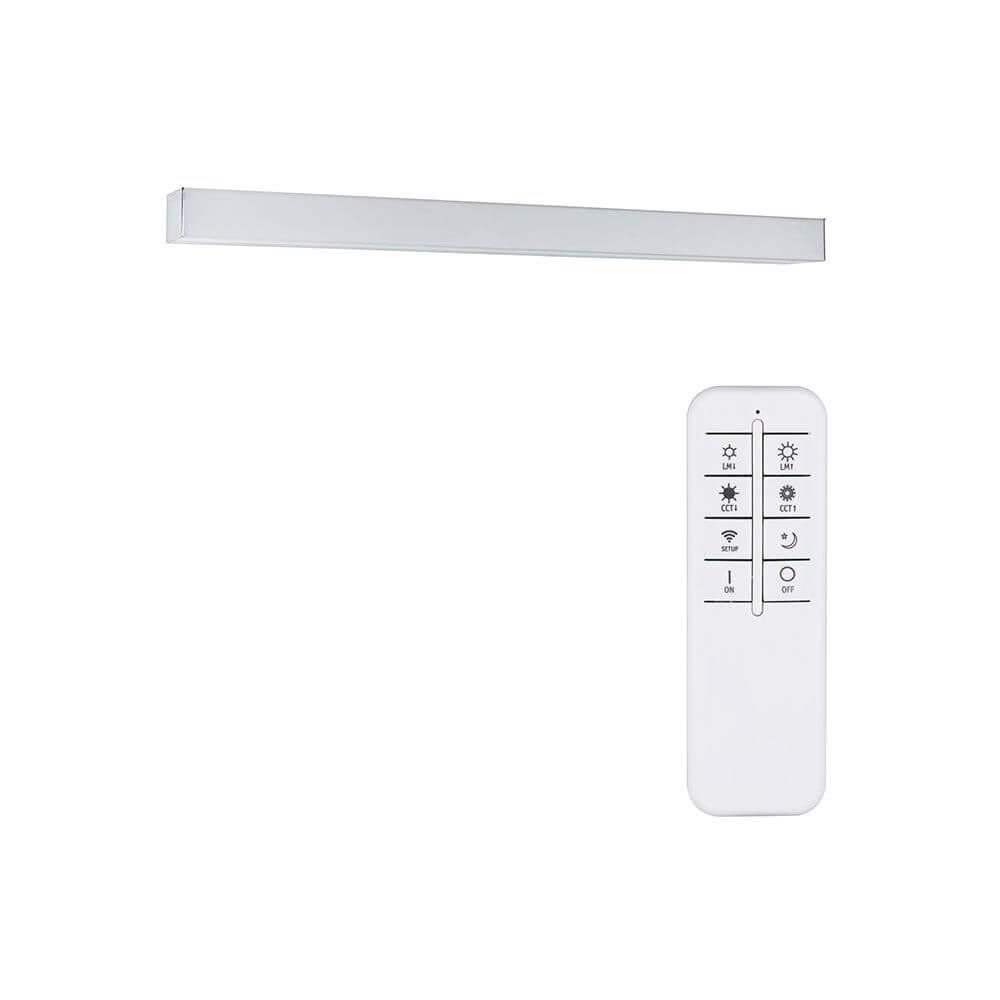 LED HomeSpa Spiegelleuchte Tova CCT-Dimmbar mit Fernbedienung zur Einstellung der Lichtfarbe.