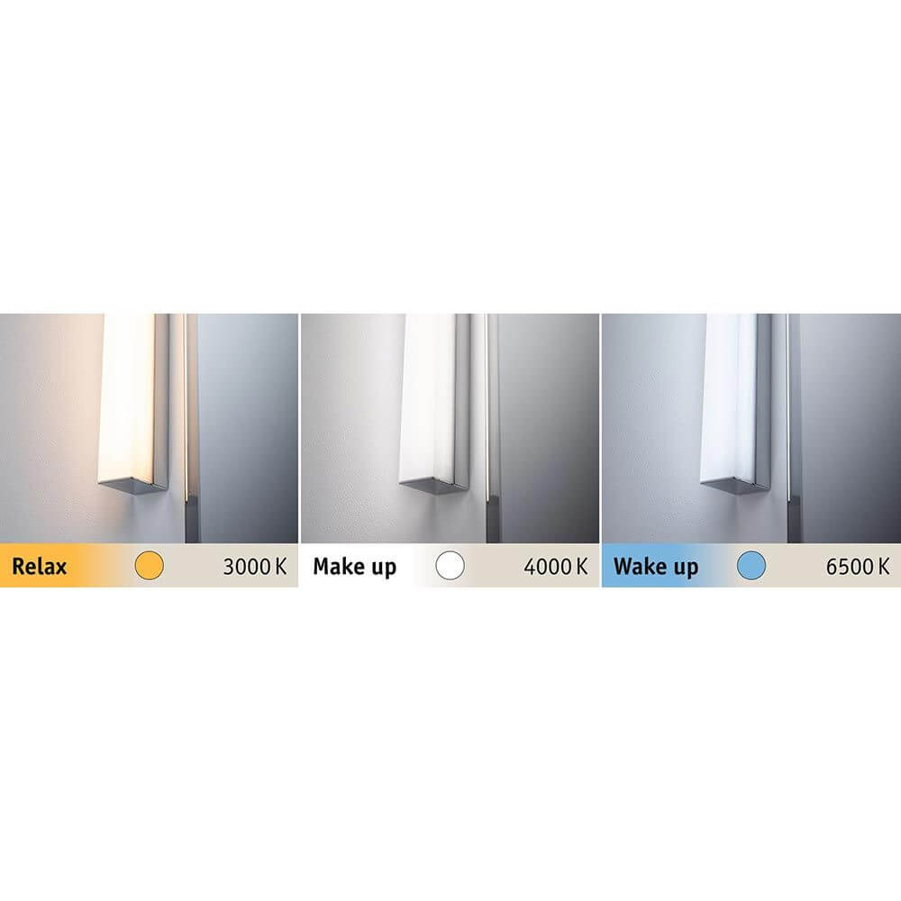LED HomeSpa Spiegelleuchte Tova CCT-Dimmbar mit verschiedenen Lichtfarben: Relax, Make up, Wake up.