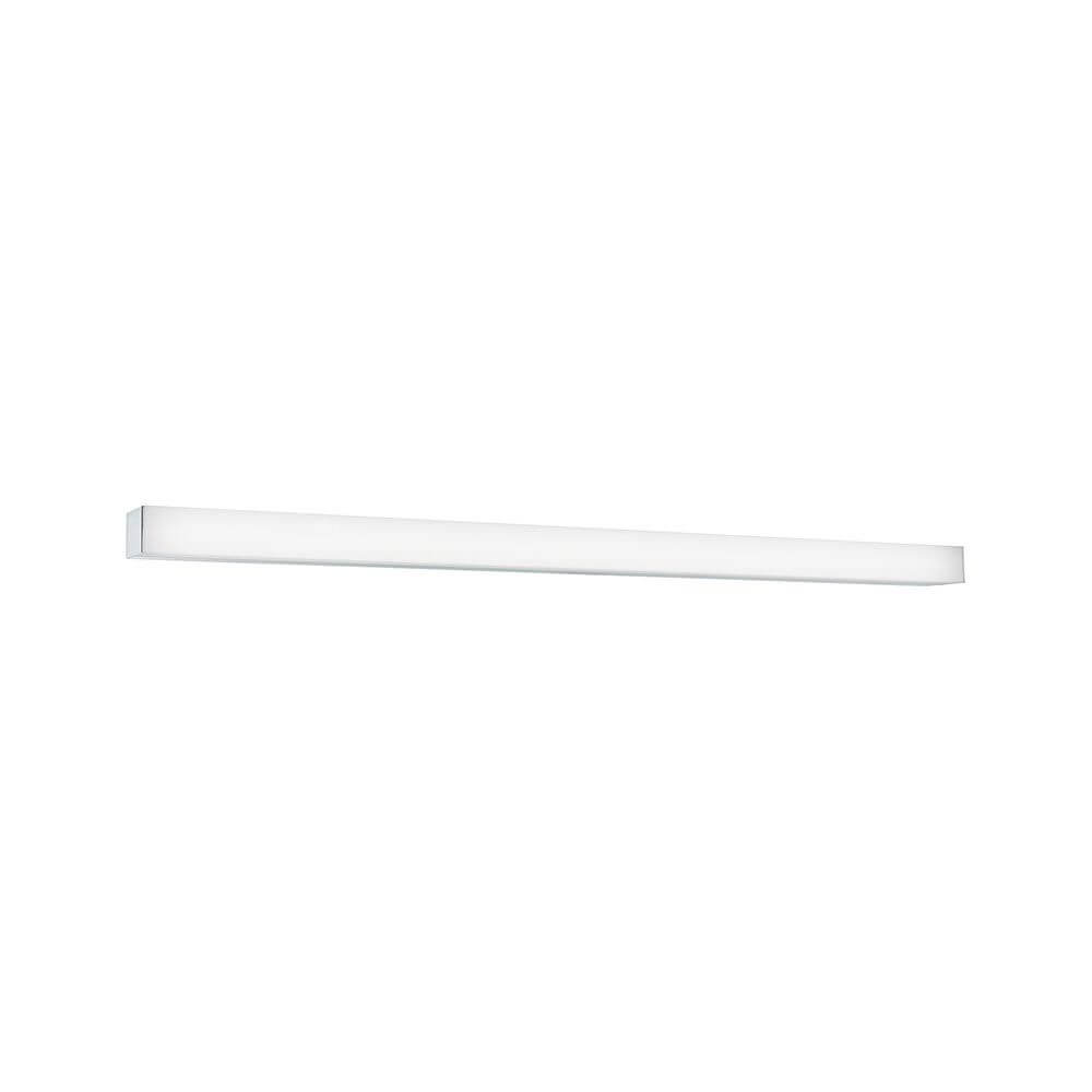 LED HomeSpa Spiegelleuchte Tova Dim-to-Warm Chrom, Weiß mit schlichter, moderner Design und Lichtfarbe anpassbar.