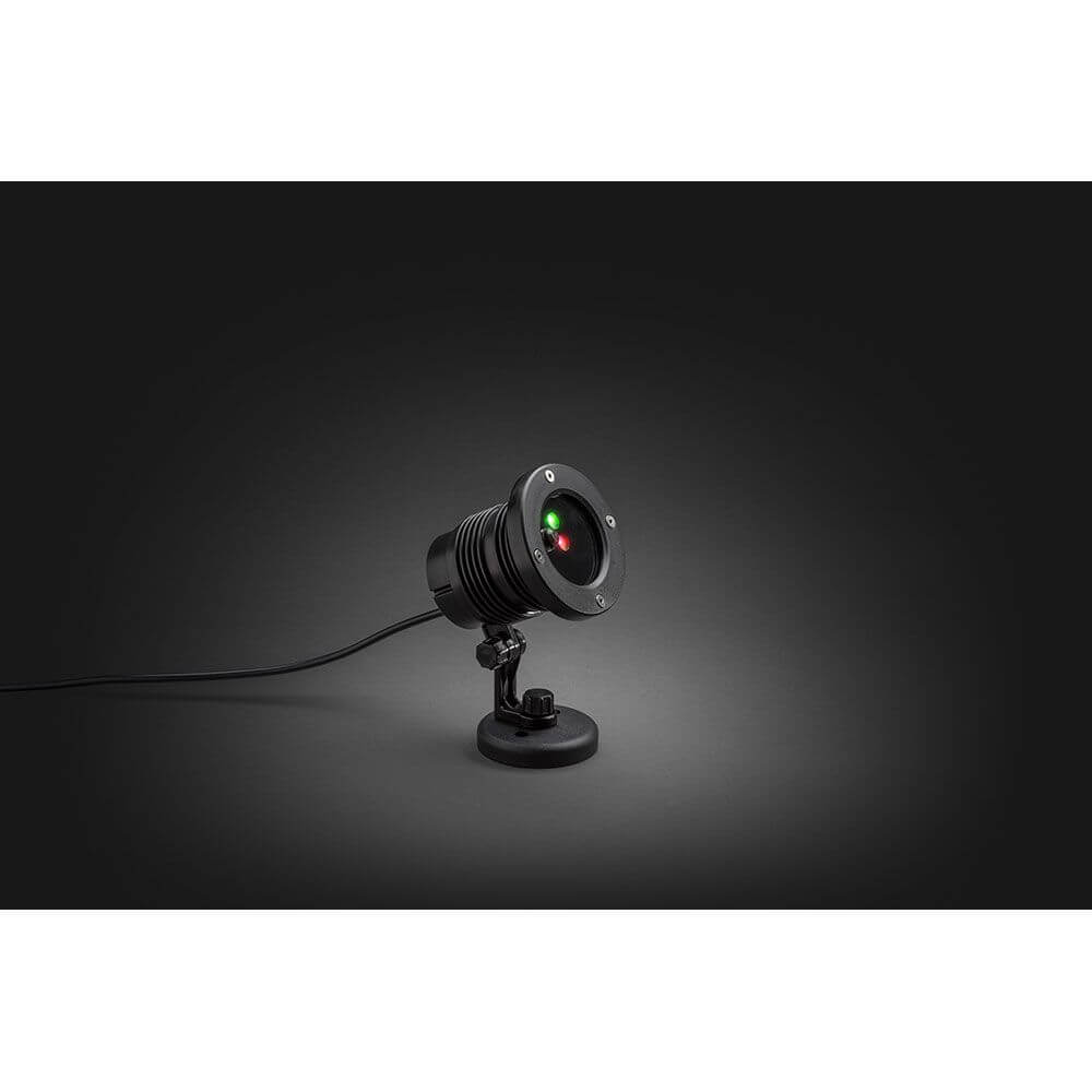 LED Laser mit bewegten & funkelnden Punkten Fernbedienung Bewegungssensor Timer IP44 in elegantem Design