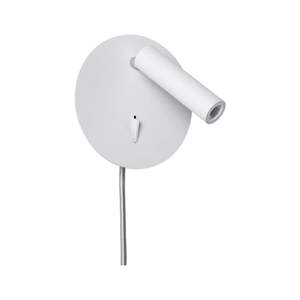LED Lese- & Wandleuchte Tabari Weiß, Chrom - moderne Wandlampe für Lesebereich oder Flur.
