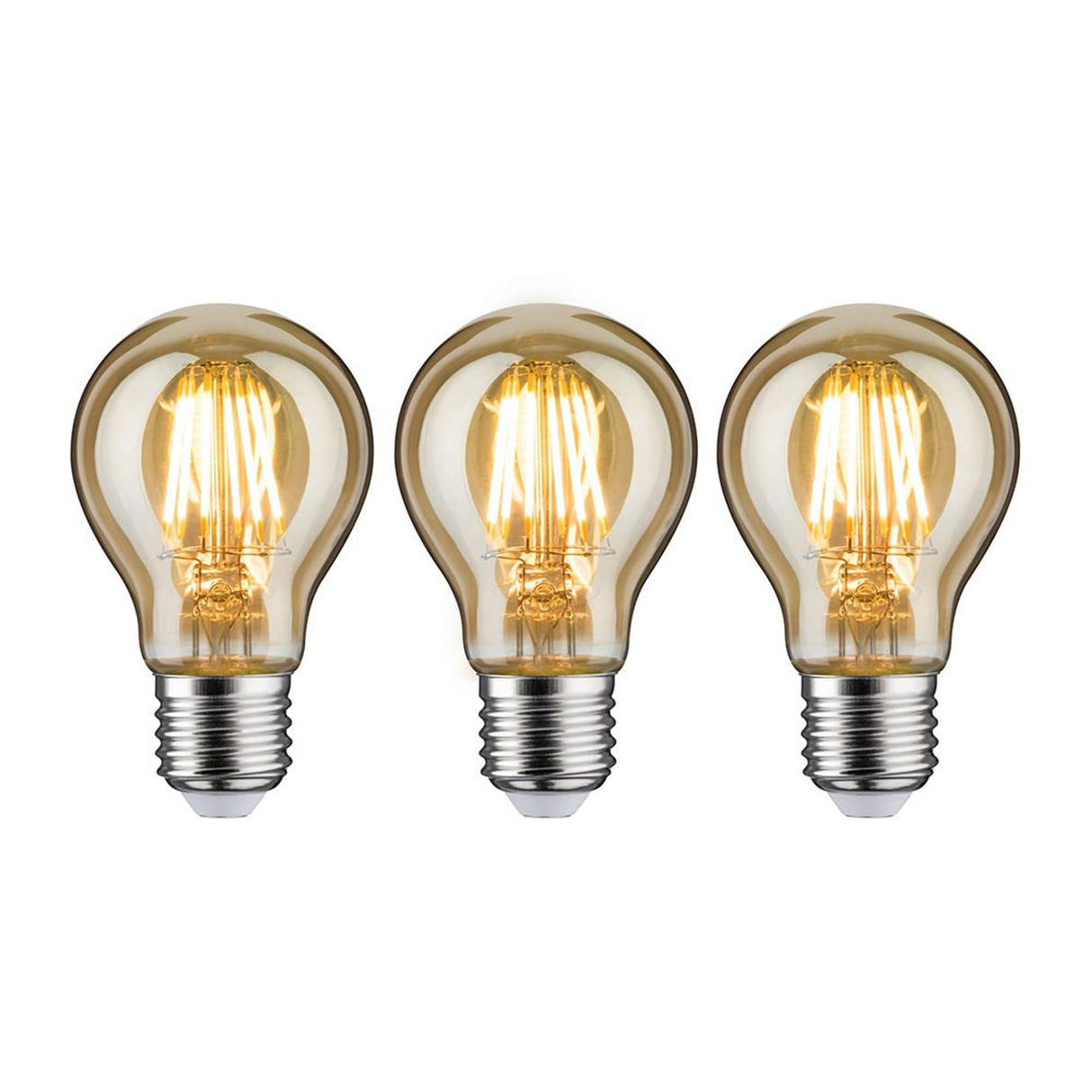LED Leuchtmittel 3er Bündel Allgebrauchslampe Vintage Gold