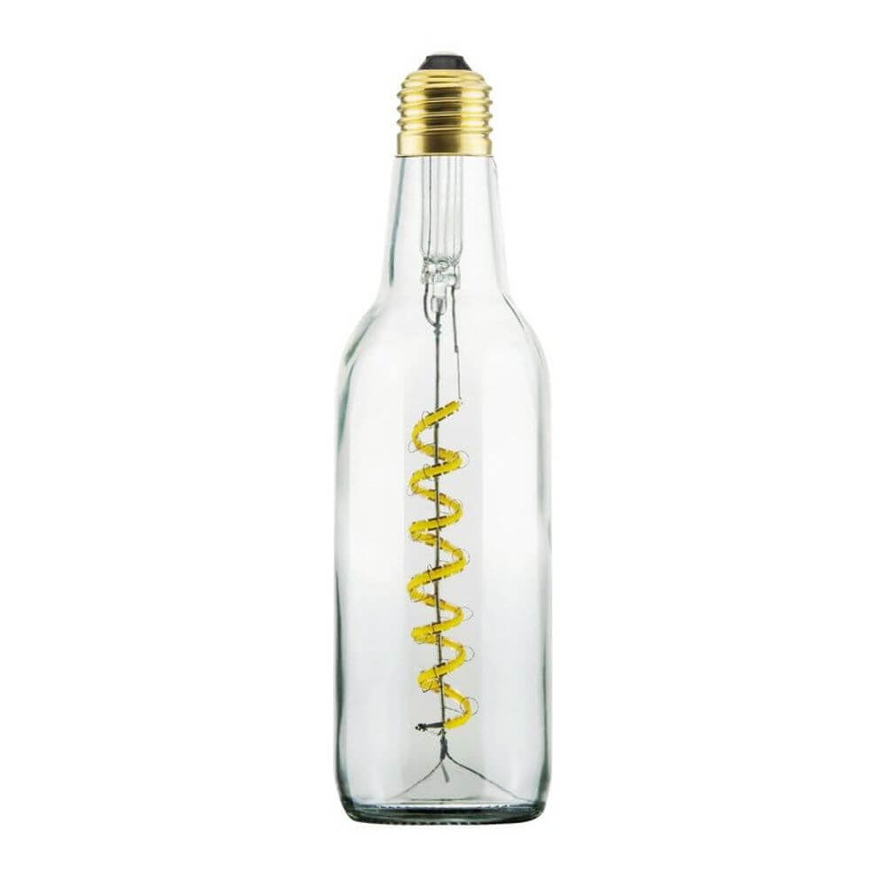 E27 LED Bierflasche Beer Bulb Dimmbar – LED Lampe aus recycelter Bierflasche mit gedimmtem Licht.