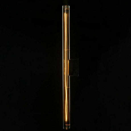 S14d LED-linjelampe 50 cm ekstra varmhvit 1900K dimbar på svart bakgrunn