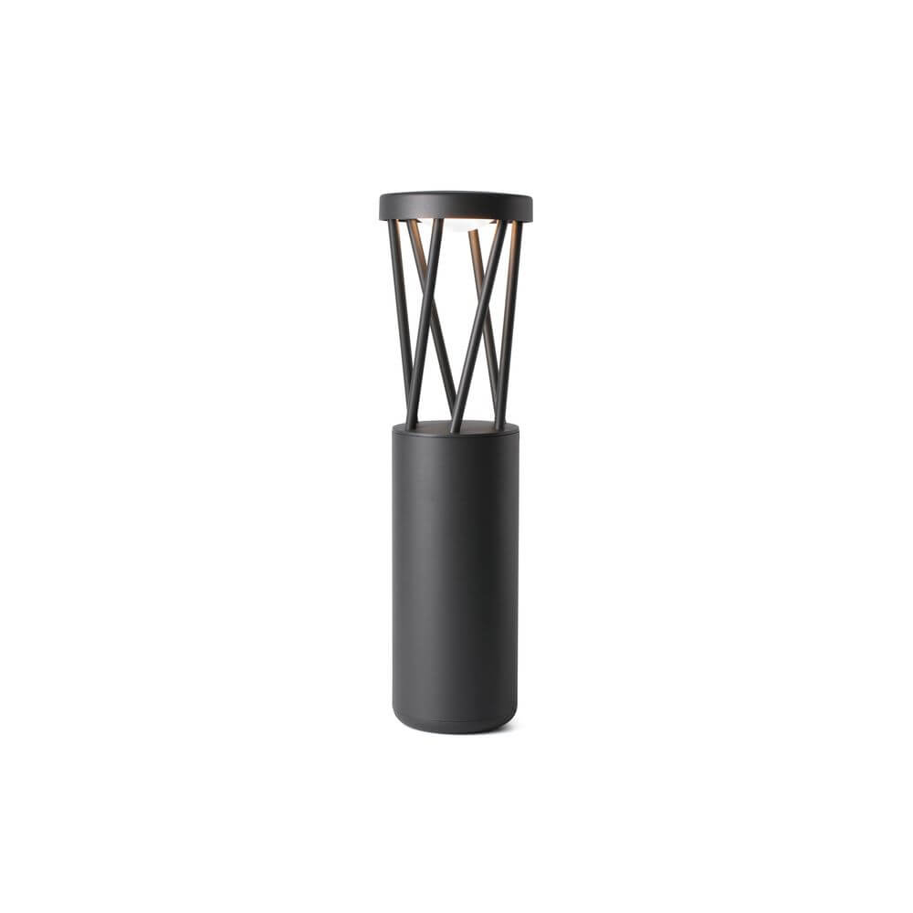 LED Wegeleuchte Twist 10W 3000K IP65 Dunkelgrau mit modernem Design und IP65 Schutz für Außenbereiche.