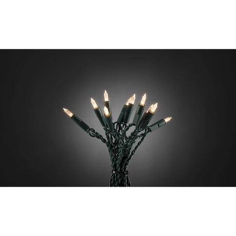 LED Mini light chain One String with 8 functions, 140 warm white diodes, decorative light chain with warm light.