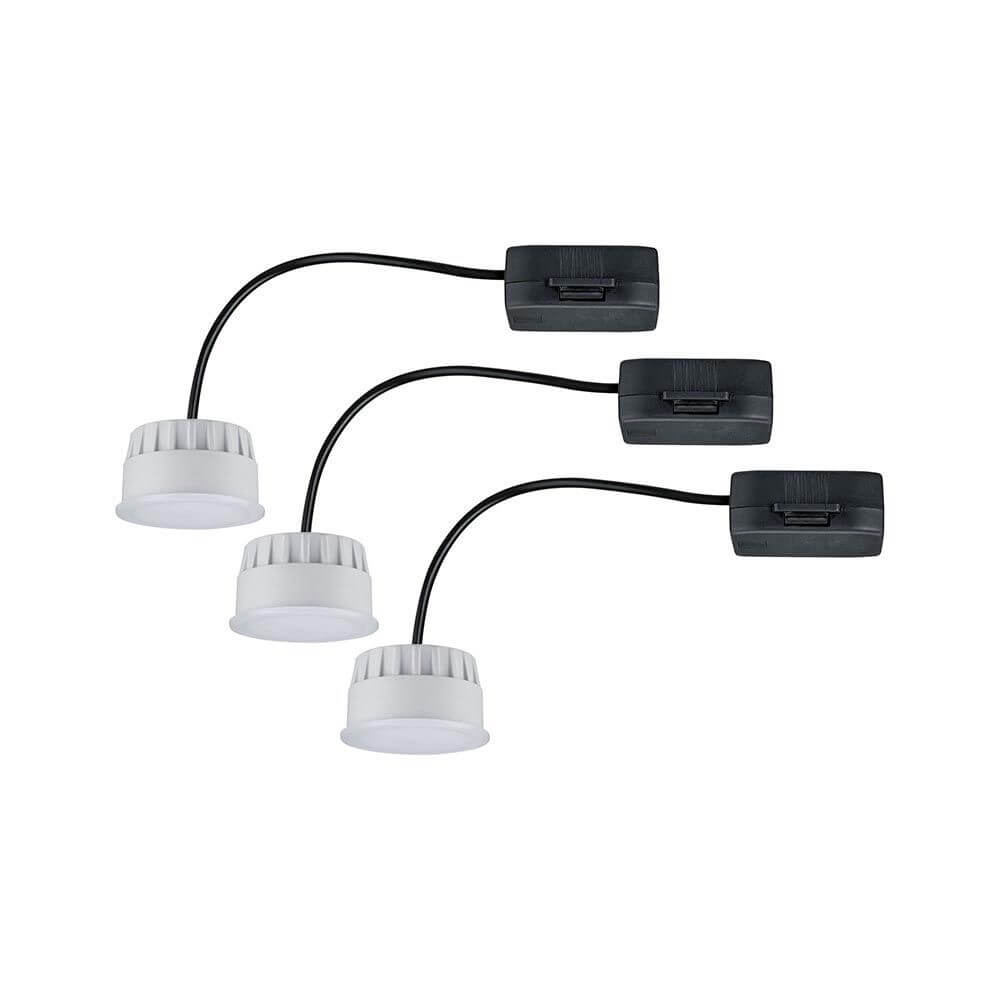 LED Modul Choose 3er-Set Rund mit 3-Stufen-Dimmer 2700K – flache Coin-Leuchtmittel mit dimmbaren Funktionen.