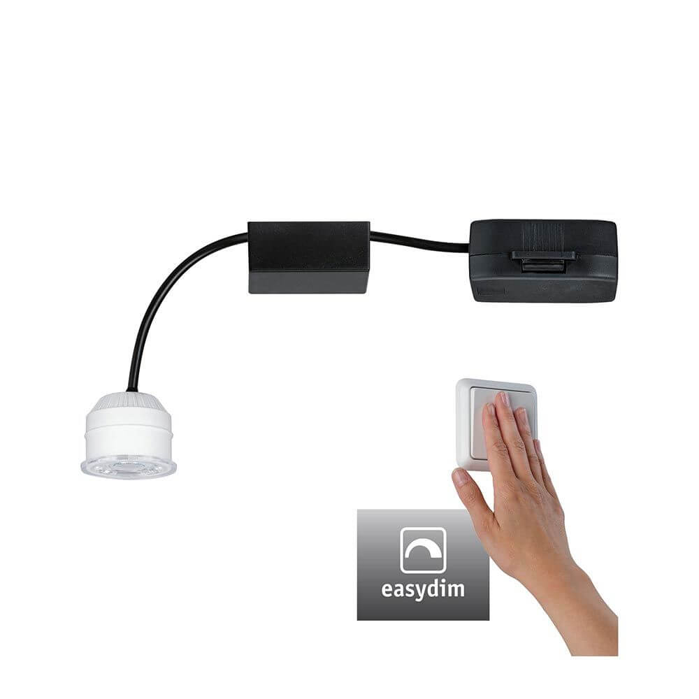 LED Modul Nova Mini Plus mit EasyDim-Funktion, dimmbar über Lichtschalter, für 35mm Installationen.