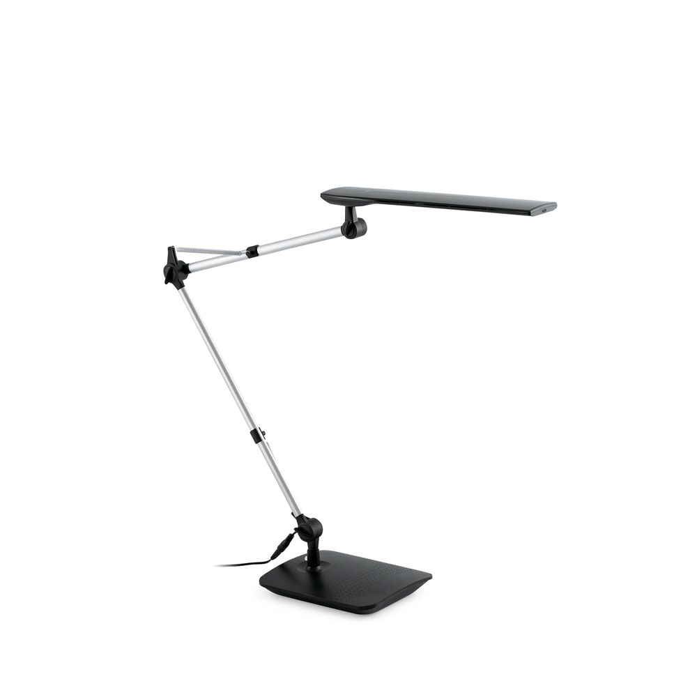 LED Office-Tischleuchte ITO Schwarz in modernem Design mit flexibler Armhaltung