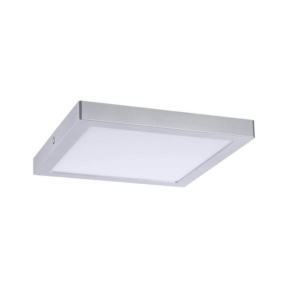 LED Panel Abia Eckig Satiniert, Chrom - modernes, flaches Design mit satinierter Kunststoffabdeckung.