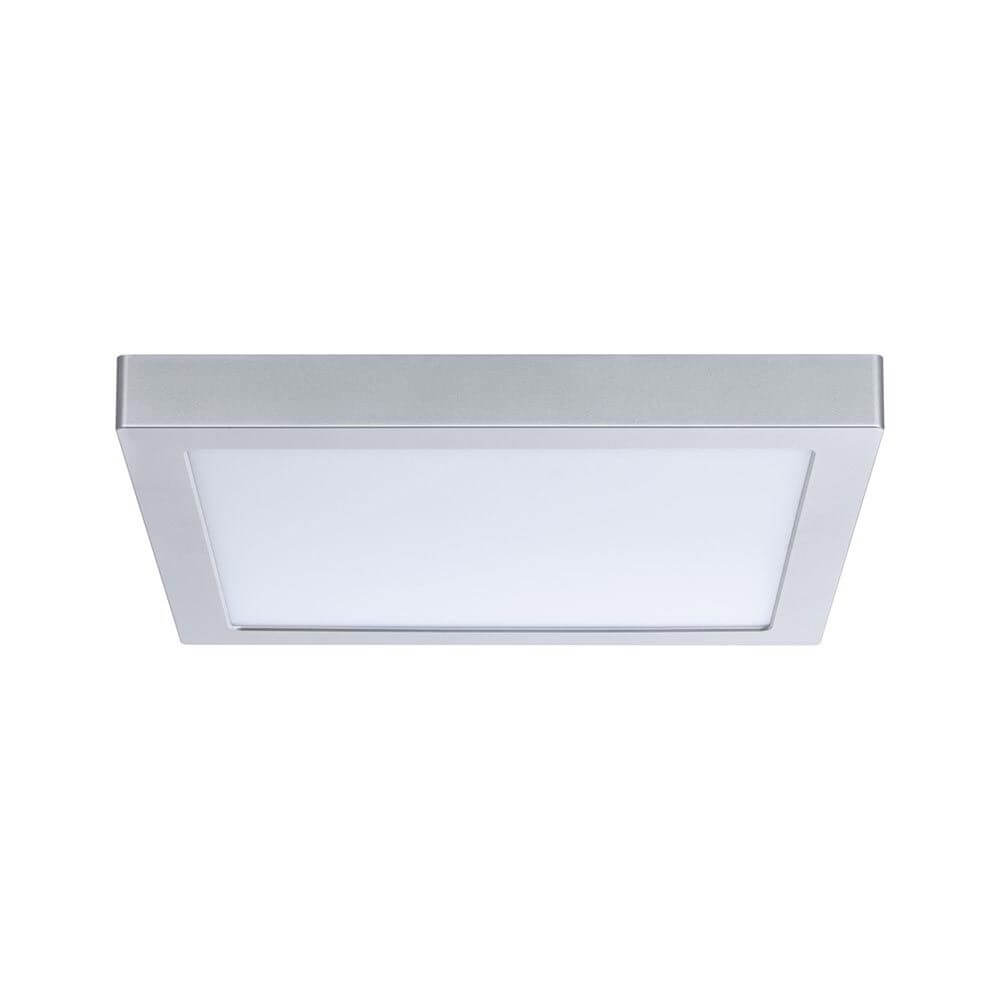 LED Panel Abia Eckig Satiniert, Chrom - modernes Design mit satinierter Kunststoffabdeckung und flachem Aufbau.
