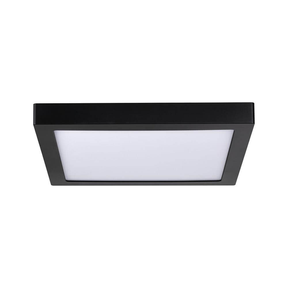 LED Panel Abia Eckig Schwarz 300x300mm für gleichmäßige Lichtverteilung in modernem Design.