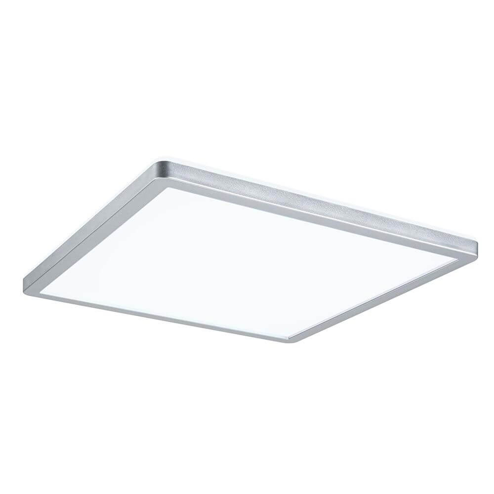 LED Panel Atria Shine Eckig Chrom-Matt – modernes, flächenbündiges Design für optimale Raumausleuchtung.