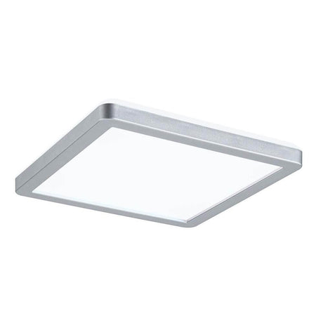 LED Panel Atria Shine 19 x 19cm Eckig Chrom-Matt in modernem Design für harmonische Raumausleuchtung.