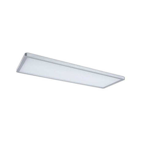 Atria LED Deckenleuchte Shine Chrom-Matt mit 3-Stufen Dimmer - eckiges LED Panel in Chrom matt.