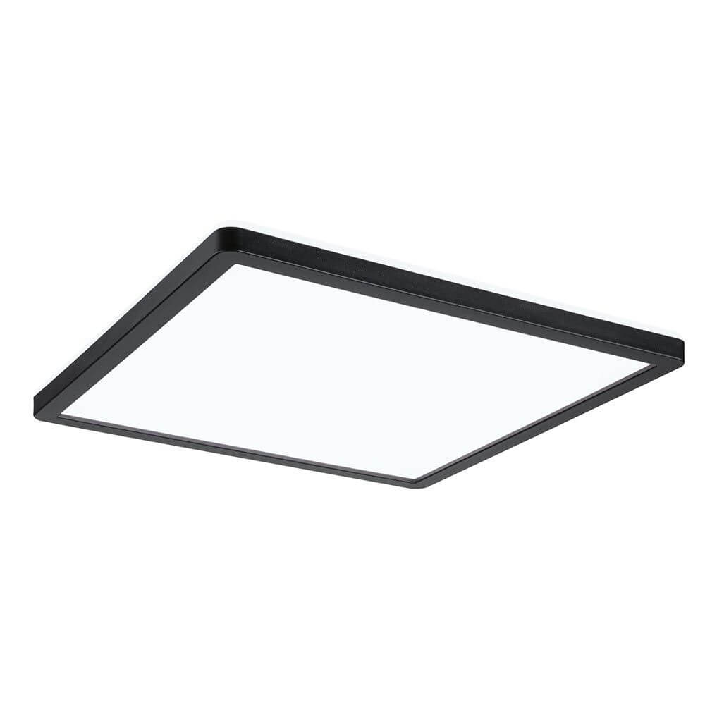 LED Decken & Wand Panel Atria Shine 4000K Schwarz, eckiges Design in Schwarz für gleichmäßige Raumausleuchtung.