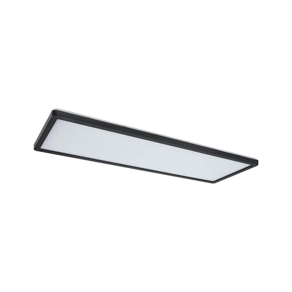 LED Decken Panel Atria Shine Schwarz, 22W, dimmbar, ideal für Wohnräume, gleichmäßige Lichtverteilung.