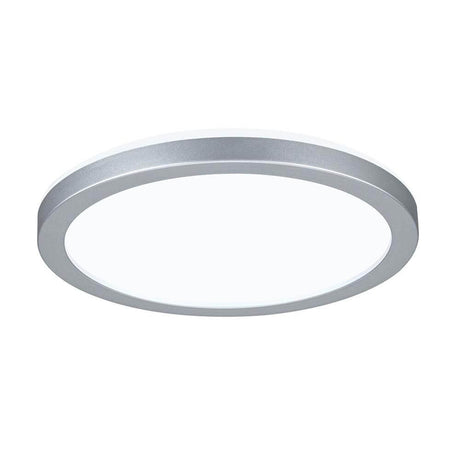 LED Panneau Atria Shine chrom mat rond Ø 19 cm dans une forme moderne et ronde avec une élégante finition chromée mate.