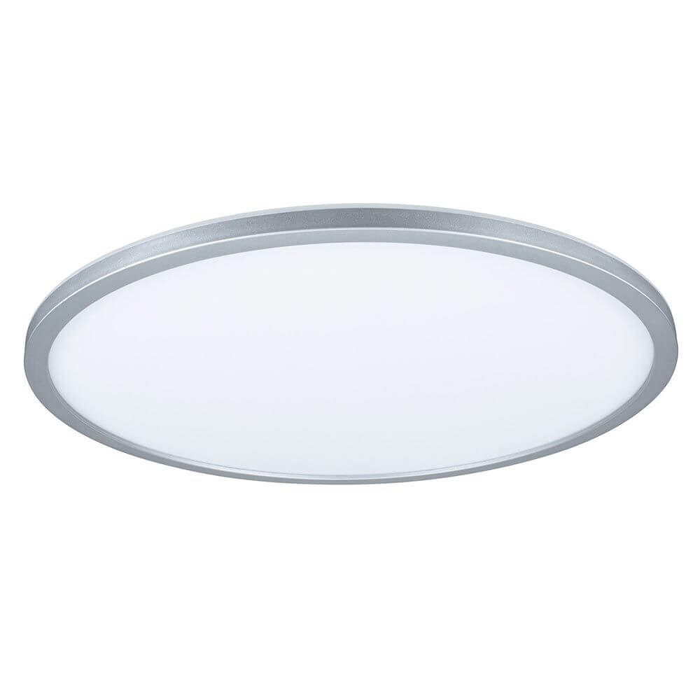 LED Panel Atria Shine Rund Chrom-Matt 3 Stufen-Dimmer in runder Form mit warmweißem Licht.