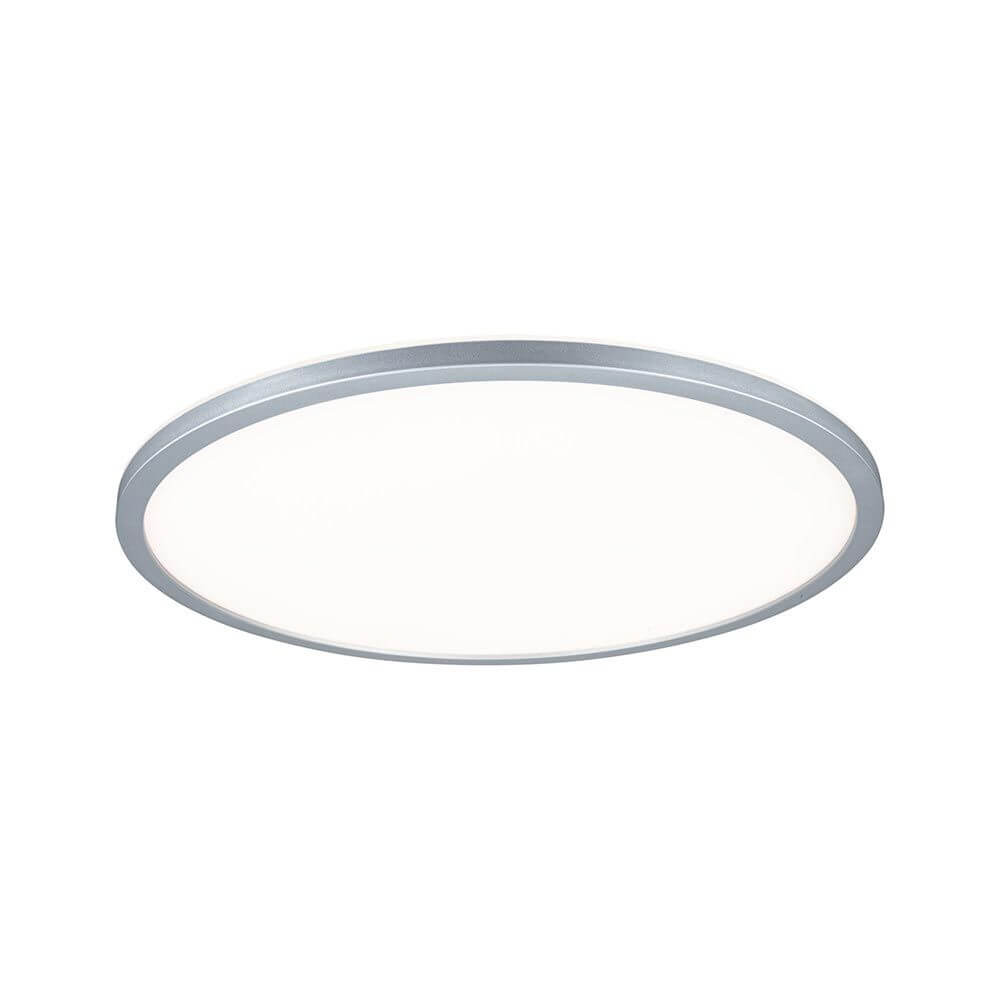 LED Panel Atria Shine Rund Chrom-Matt mit Stufen-Dimmer in modernem Design von oben