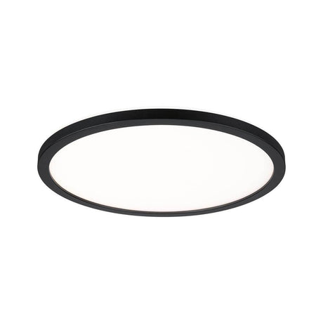 LED Panel Atria Shine rond Ø 29 cm noir dans un design noir pour un éclairage d’ambiance élégant.