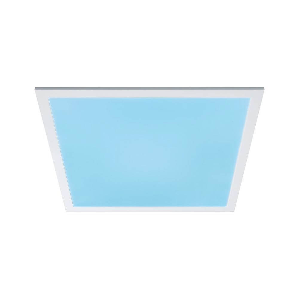 LED Panel Smart Home Zigbee Amaris RGBW Eckig in flachem Design mit blauer Lichtfarbe