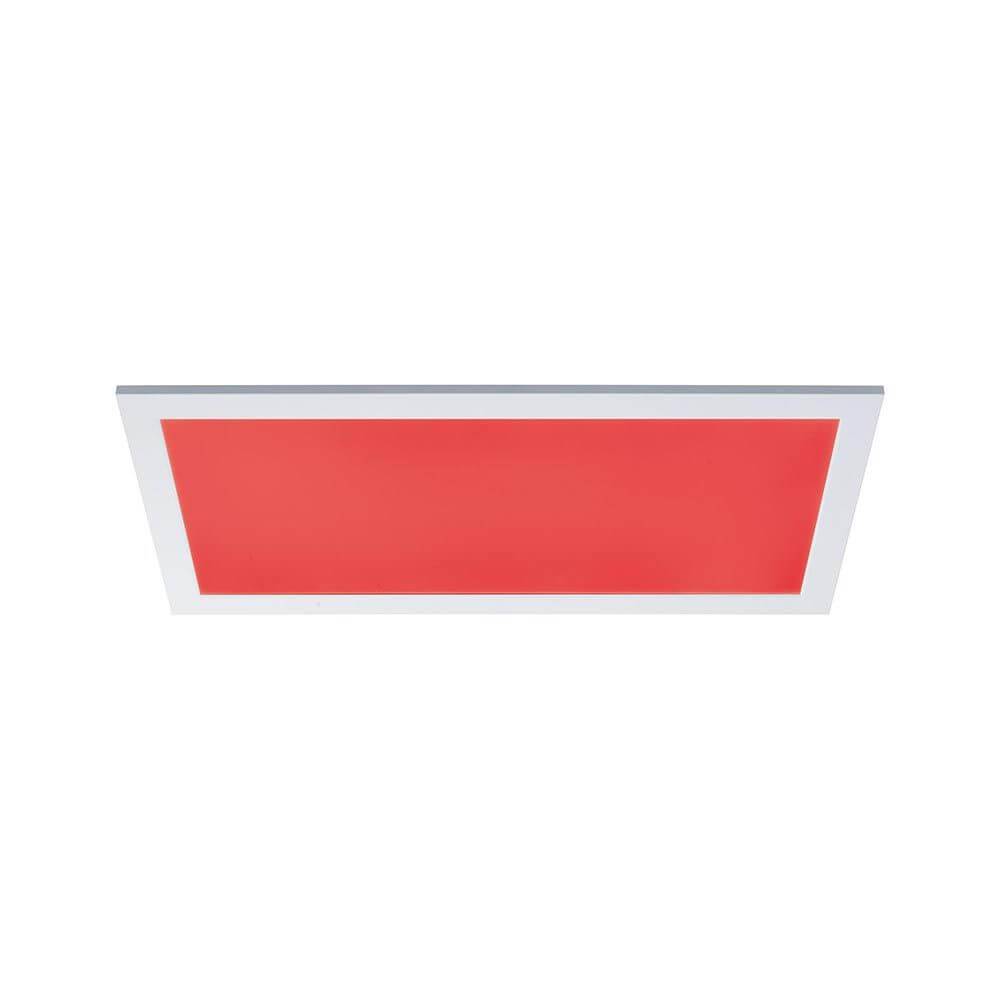 LED Panel Amaris in Rot, Zigbee kompatibel, ultraflaches Design für modernes Raumlicht.