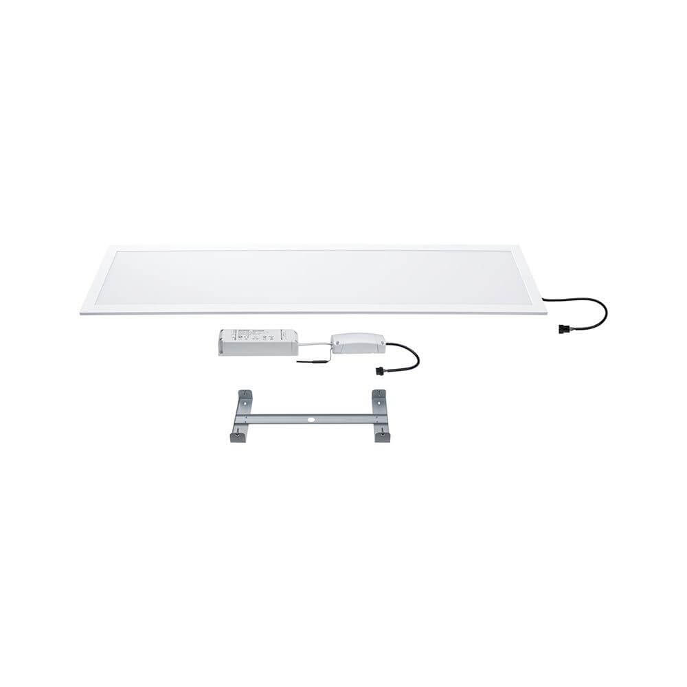 LED Panel Smart Home Zigbee Amaris Eckig RGBW Weiß-Matt mit Steuerung und Halterung.