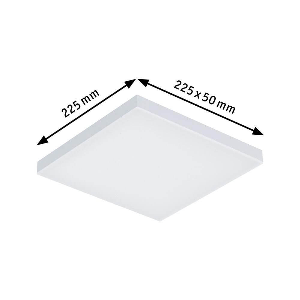 LED-Wand- und Deckenleuchte Velora, rahmenlos, 225x225mm, ultraflache Bauform, satinierte Diffusorplatte.