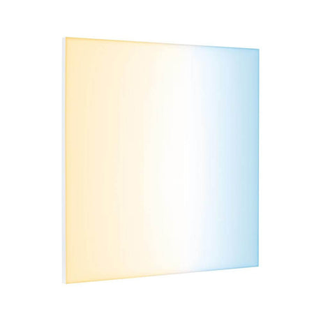 LED Panel Smart Home Zigbee Velora Quadratisch Weiß-Matt mit satinierter Oberfläche und Tunable White Funktion.