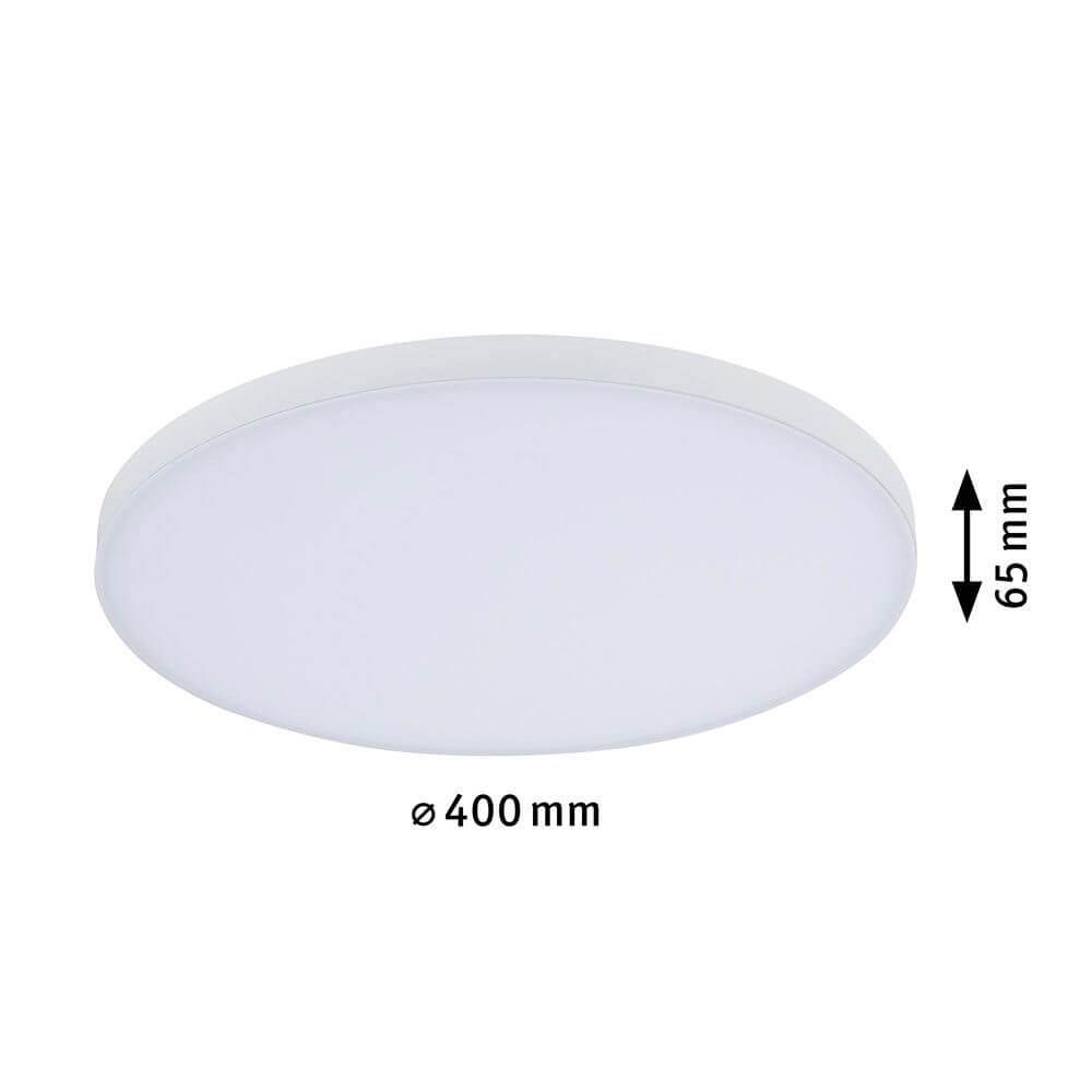 LED Panel Smart Home Zigbee Velora CCT Rund 40cm Weiß - rundes Aufbaupanel mit Ø400mm und 65mm Höhe