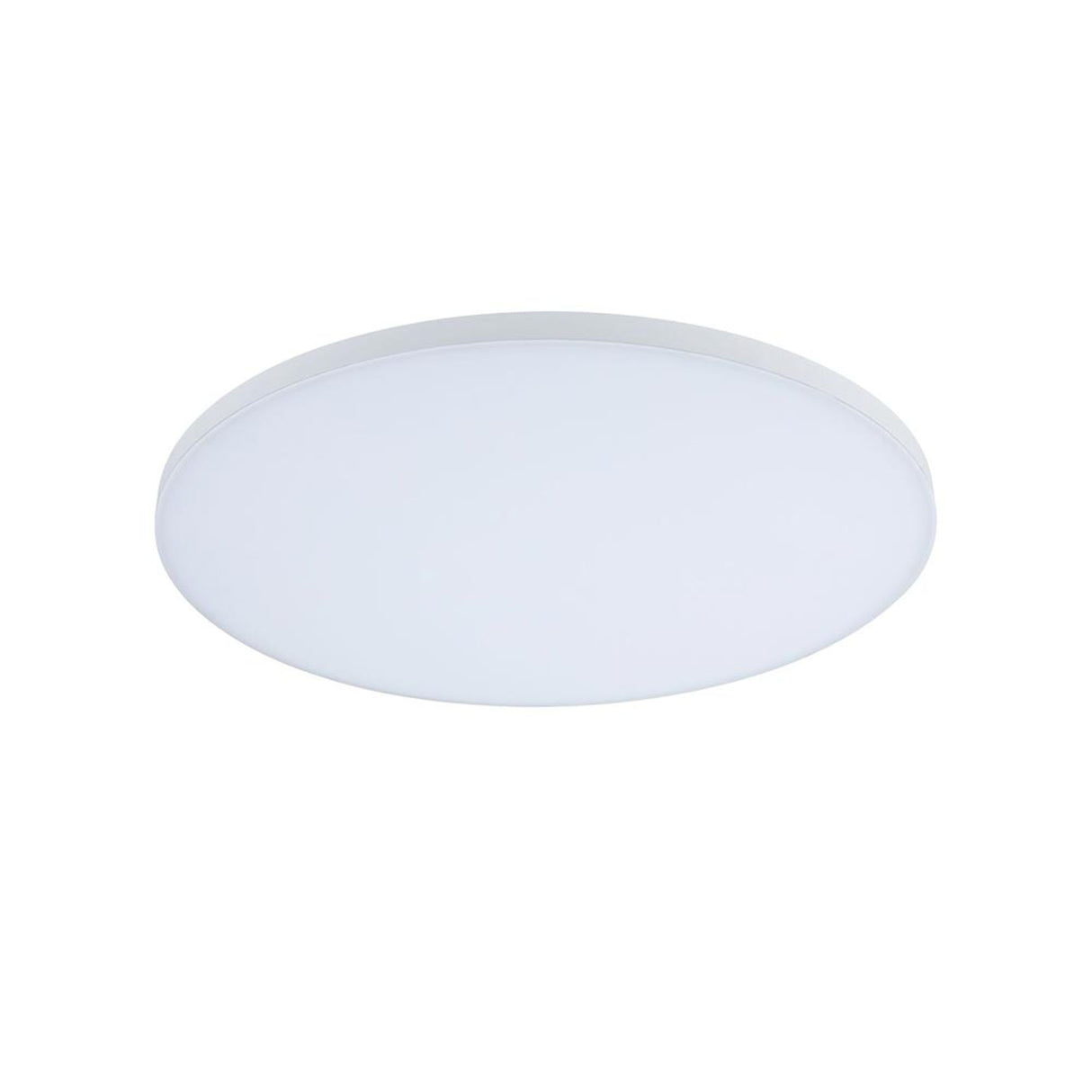 LED Panel Smart Home Zigbee Velora CCT 60cm Weiß, modernes rundes Aufbaupanel für Wand- und Deckenmontage.