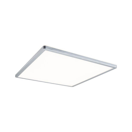 LED Panel à gradation par paliers Atria Shine carré Chrom-Matt - design carré pour un éclairage homogène de la pièce.
