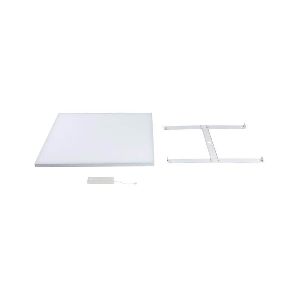 LED Panel Velora Eckig Quadratisch Weiß-Matt mit 3 Stufen-Dimmer – Aufbaupanel mit Diffusor und Metallunterkonstruktion.