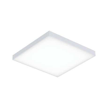 LED Panneau plafonnier et applique Velora carré blanc mat avec construction ultrafine et surface satinée.