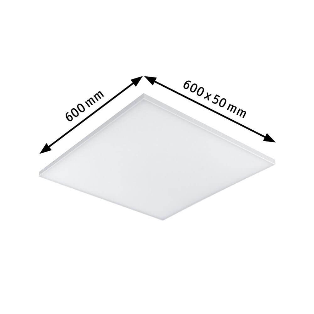 Velora LED Aufbaupanel 60 x 60cm Weiß-Matt, rahmenlos und ultraflach mit satinierter Diffusorplatte.